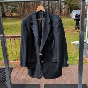 Neiman Marcus Collection Mens Blazer Union Made Chest 44 Wool Blend Academia Blu